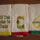 John Deere burp cloth set