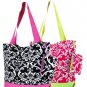 Zebra damask polka dots peace sign houndstooth canvas bags