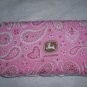 Pink John Deere wipes case