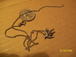 Silver Dove Necklace