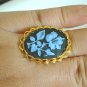 vintage golden brass cameo adjustable Ring
