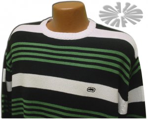 NEW 2XL XXL ECKO Striped RHINO Sweater KNIT Sweatshirt LRG