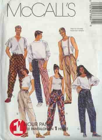 Gals & Guys Cute 1-hour Pants   Pajama Bottoms Mccall's 7646 Pattern 