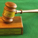 Gavel & Sound Block New Walnut Custom Engraving