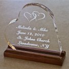 Wedding Cake Topper Personalized Heart