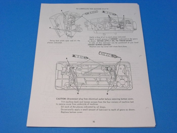 Singer Touch & Sew Deluxe ZigZag 600 Sewing Machine Instruction Manual