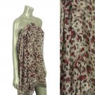 Beach Sarong Pareo Shawl Wrap Leopard N Border Fuschia  SFBP030-FU