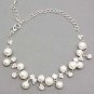 Bridal Bracelet Austrian Crystal Rhinestone Pearl White  BR00084