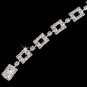 Bridal Jewelry Bracelet Rectangles Crystal Rhinestone  BR00299