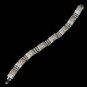 Bridal Jewelry Bracelet 4 Row Links Crystal Rhinestone BR00300