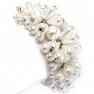 Bridal Wedding Jewelry Cluster Pearls Beautiful Stretch Bracelet Cream Ivory  BR00311RDCM