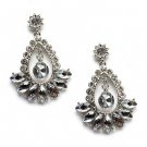 Bridal Wedding Jewelry Crystal Navette Dangle Earrings  ER00354-SV