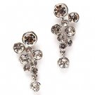 Bridal Wedding Jewelry Crystal Rhinestone Adorable Dangle Drop Earrings Silver  ER00412RDCL