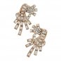 Bridal Wedding Jewelry Unique Crystal Rhinestone Burst Fashion Earrings Gold ER00513GDCL