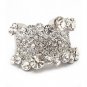 Bling Crystal Rhinestone Stretch Adjustable Fashion Ring Silver Tone Clear RG00139RDCL