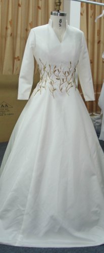 Darius Cordell Plus Size Bridal Gowns - 3/4 Sleeve Wedding Dresses