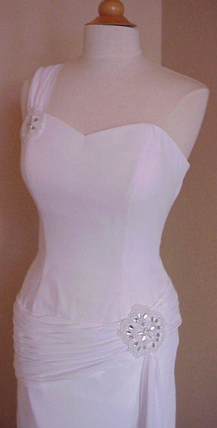 Darius Cordell #1070W - white evening dresses