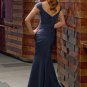 x #L114 Short Sleeve Evening Dresses