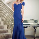 x #LE10 Blue Evening Gowns, Short Sleeve Formal Dresses w/ shirring x #LE10 Blue Evening Gowns, Short Sleeve Formal Dresses w/ shirring