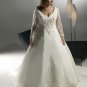 x #B2033 Long Sleeve Plus Size Wedding Dresses