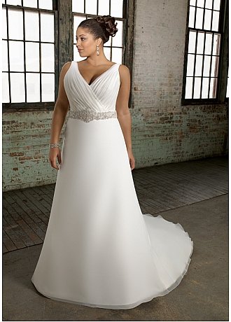 x #B2012 - Custom made Plus Size Wedding Gowns