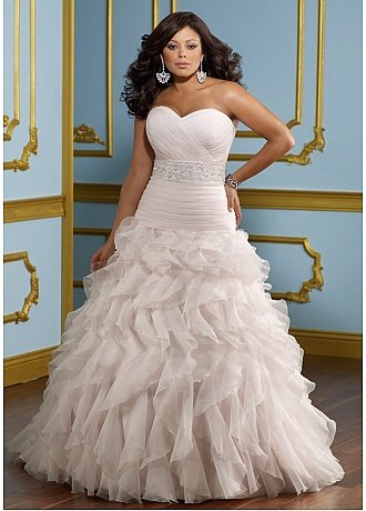 Cordell Couture #B2017 - Strapless Plus Size Wedding Dresses