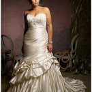 x #B2018 Silk Plus Size Wedding Dresses