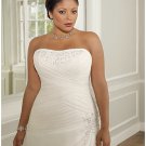 x #B2022 Chiffon Wedding Dresses for Plus Size Women