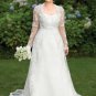 Darius Cordell - Long Sleeve Plus Size Lace Wedding Dresses
