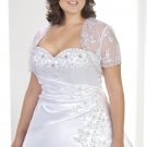 x - Plus Size Lace Wedding Gowns w Shrug Jacket