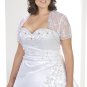 x - Plus Size Lace Wedding Gowns w Shrug Jacket