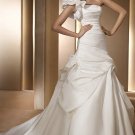 #BDW-052 x Pick up Wedding Dresses, One Shoulder Draped Bridal Gowns