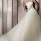 #BDW-061 x Beaded Wedding Gowns, Silk Organza Bridal Dresses