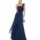 Darius Cordell  Navy Blue Evening Dresses, Layered Evening Gowns