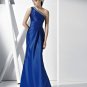#DW44 x - One Shoulder Blue Evening Dresses - Custom Pageant gowns