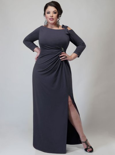 Darius Cordell Dallas Plus Size Evening Wear - Long Sleeve Dresses