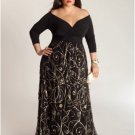 Darius Cordell Black Evening Gowns for Plus Size Women, Long Sleeve Dresses Darius Cordell Black Evening Gowns for Plus Size Women, Long Sleeve Dresses