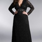 Darius Long Sleeve Lace Evening Dresses, Black Lace Gowns Darius Long Sleeve Lace Evening Dresses, Black Lace Gowns