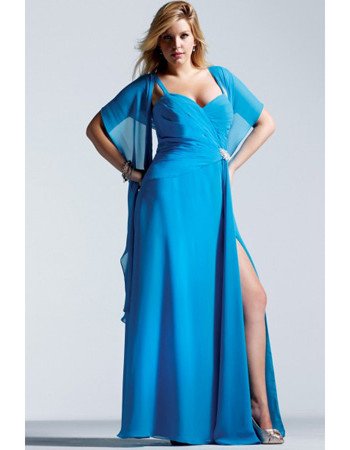 Darius Cordell Plus Size Evening Dresses with shawl