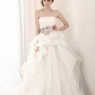#AH218 Darius Cordell Tiered Wedding Dresses with Sash Belt