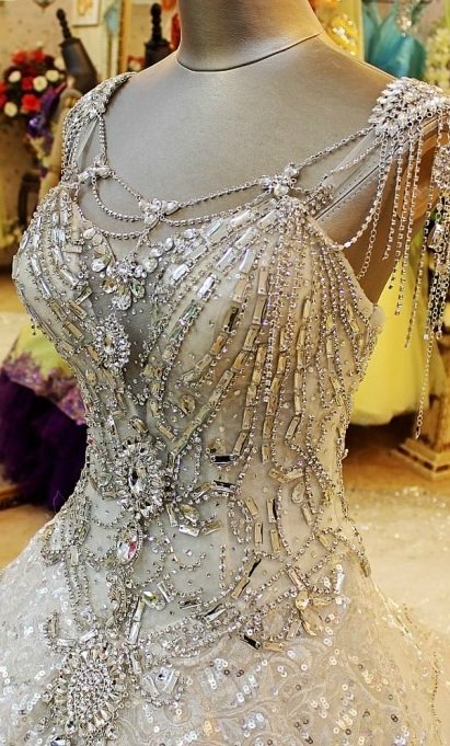 Darius Cordell Prices - Crystals on Beaded Wedding Dresses with Beading ...