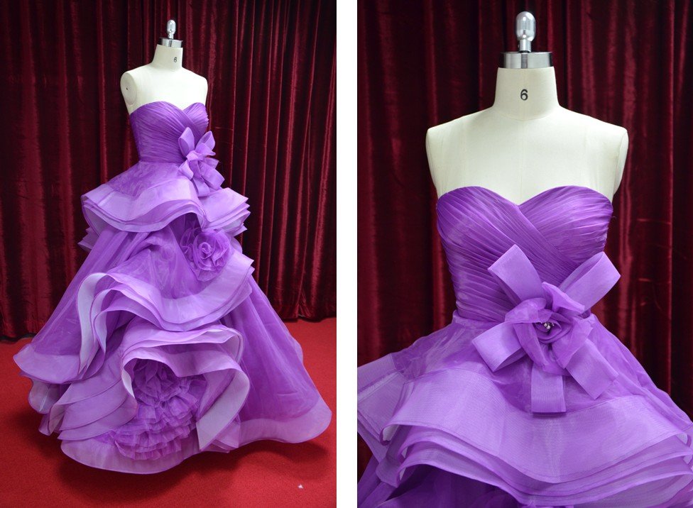 Darius Cordell Formal Ball Gowns, Purple Evening Dresses