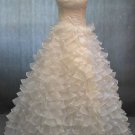 Darius Cordell #kd-nov033 - Ruffle Train Wedding Dresses, Layered skirt Bridal Gowns