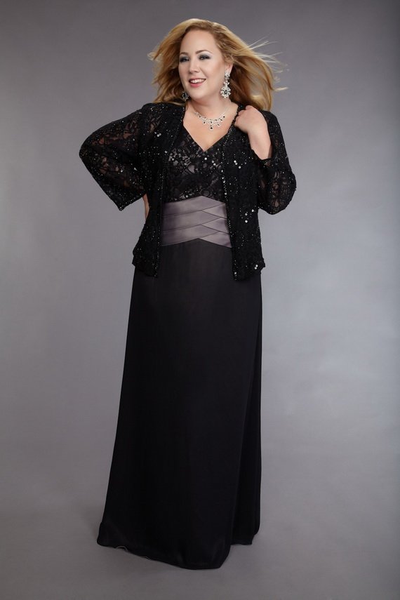 Plus Size Formal Dresses - Black Mother of Bride Gowns
