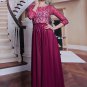 #F310007 - Pink Long Sleeve Mother of Groom Evening Dresses - x