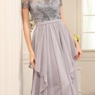 Platinum Mother of Bride Evening Dresses - Short Sleeve Formals Platinum Mother of Bride Evening Dresses - Short Sleeve Formals