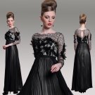 #F30989 Black Long Sleeve Empire Waist Evening Gown #F30989 Black Long Sleeve Empire Waist Evening Gown