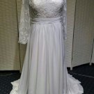 Darius Cordell PS1429x Custom Plus Size Wedding Gown with Long Sleeves