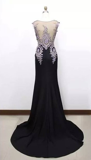 Black sleeveless evening dresses - Darius Cordell