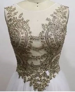 Style #15174 Gold and White Wedding Dresses | Darius cordell